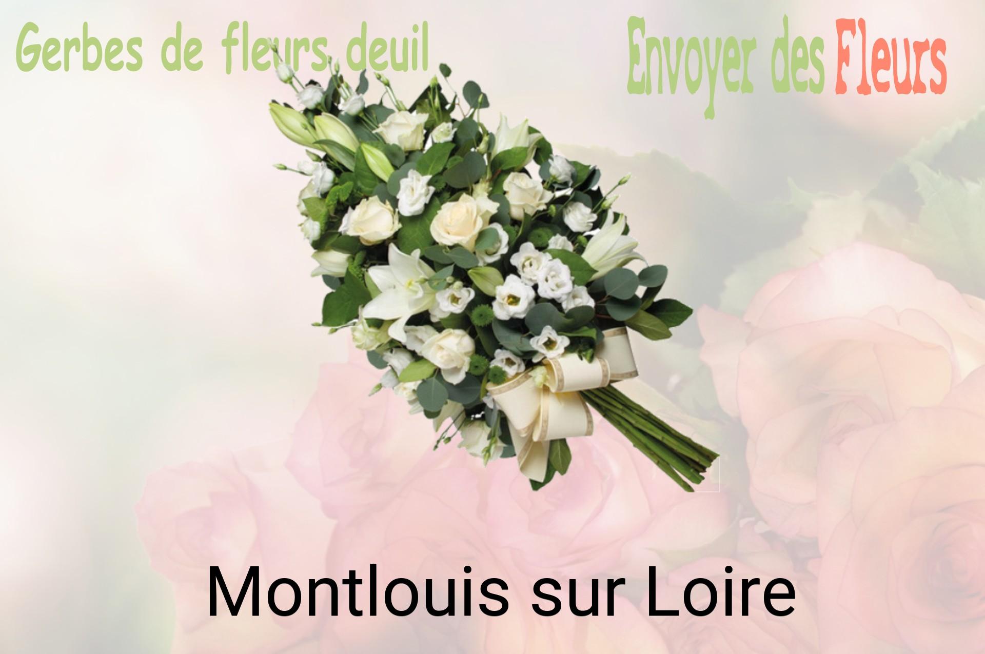 Gerbe de fleurs de deuil livrée à Montlouis-sur-Loire